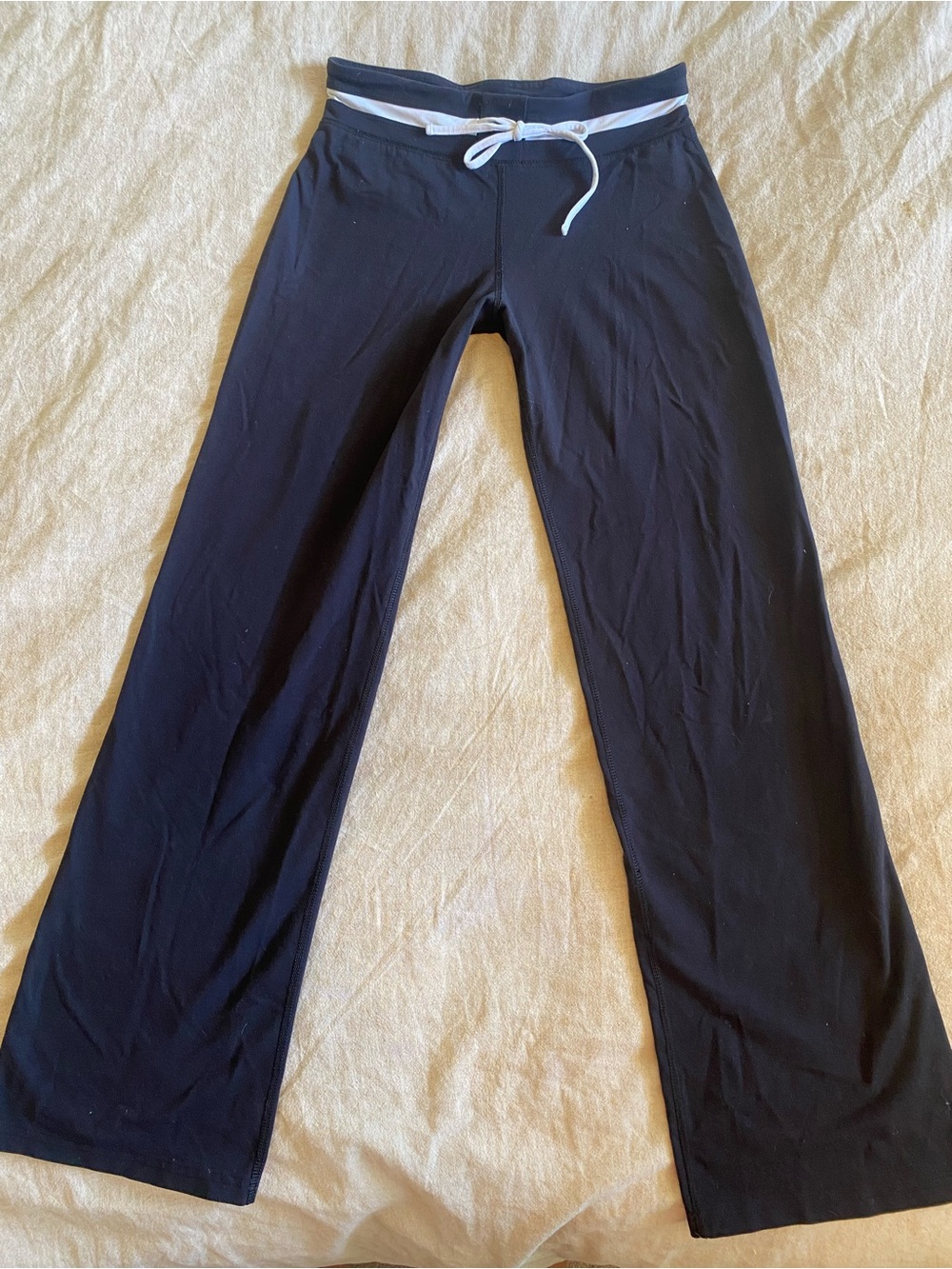 Vintage Tuff Athletics Made in Canada Bootcut Yoga Pants Foldover Waist S